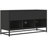 vidaXL TV Cabinet Black Engineered wood, metal Medium TV Cabinet