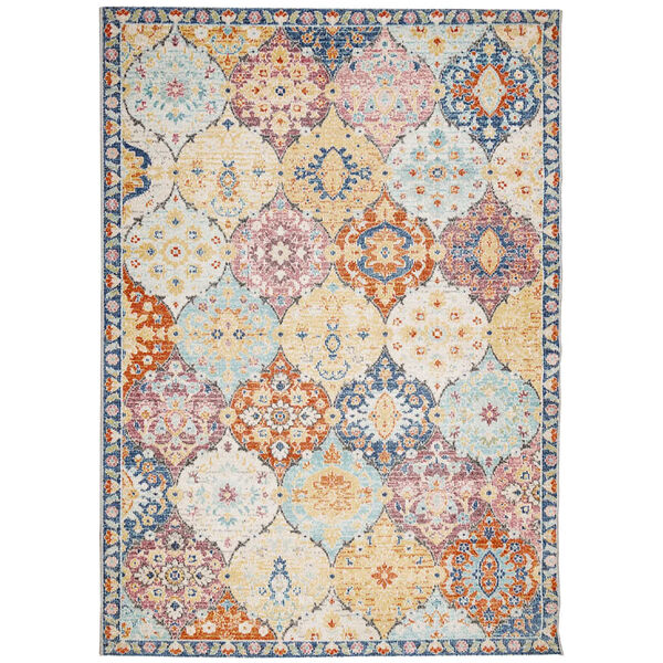 vidaXL Rug Multicolored Polypropylene 78.7 x 110.2 in