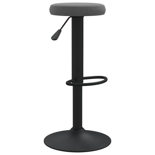 vidaXL Bar Stool Set of 2 Dark Gray