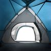 vidaXL Camping Tent Dome 4-Person Blue Waterproof