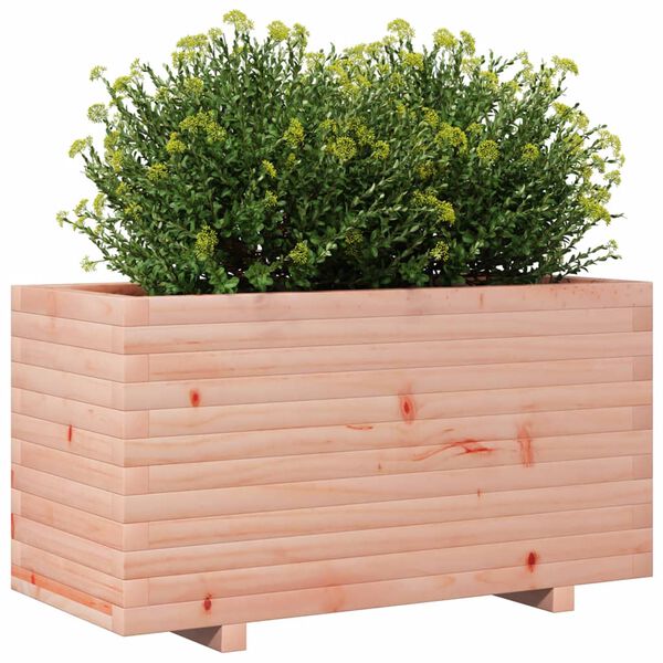 vidaXL Garden Planter Douglas Wood Natural Solid Douglas Wood Large