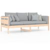 vidaXL Day Bed Natural Wood Solid Pine Wood, Plywood Twin