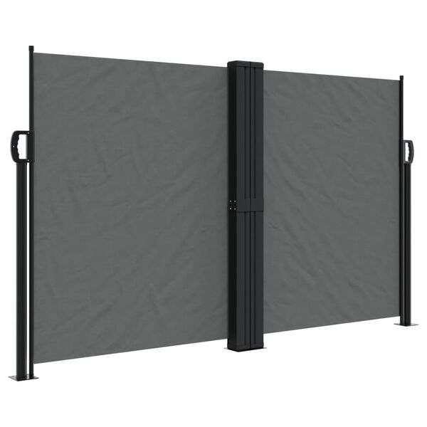 vidaXL Retractable Side Awning Anthracite
