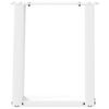 vidaXL Coffee Table Leg White Powder-coated steel Levelers