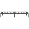 vidaXL Bed Frame Black Powder-Coated Steel Small Single Metal Bed Frame
