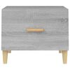 vidaXL Coffee Table Grey Sonoma Engineered Wood 19.7x19.7x15.7 in
