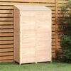 vidaXL Garden Shed Natural Fir Wood Solid Fir Wood 40.2x20.5x68.7 in
