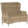 vidaXL 2-seater Garden Bench Brown and Gray