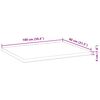 vidaXL Table Top Natural wood Solid Acacia wood 39.4 x 31.5 in Table Top