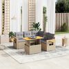 vidaXL Garden Sofa Set Beige