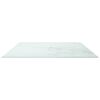 vidaXL Table Top White with Marble Design Tempered Glass 39.4 x 24.4 in