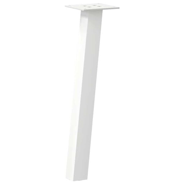 vidaXL Coffee Table Leg White Powder-coated steel Standard Durable