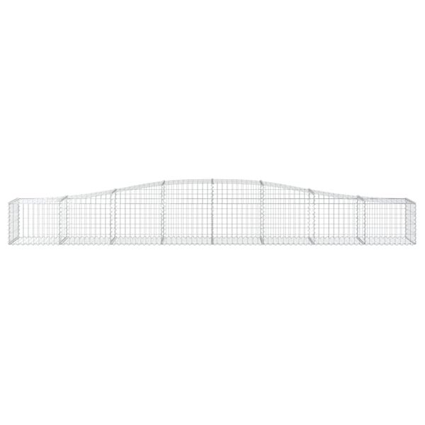 vidaXL Gabion Basket Silver Galvanized Iron Extra Large Durable