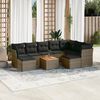 vidaXL Garden Sofa Set Grey