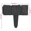 vidaXL Plastic Garden / Lawn Fence Stone Look 41 pcs 32.8'