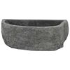 vidaXL Wall Hung Basin Gray (38-45) x (30-35) x 15 cm River stone