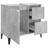 vidaXL Bathroom Cabinet Concrete Gray Engineered Wood Medium
