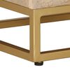 vidaXL Bedside Cabinet Natural Wood Solid Mango Wood, Iron Bedside Cabinet