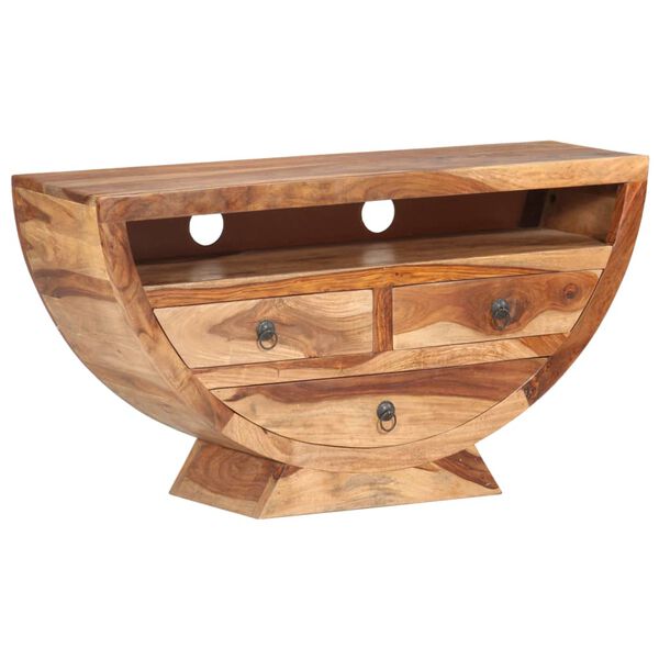 vidaXL TV Stand 39.4"x11.8"x20.5" Solid Wood Acacia