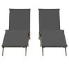 vidaXL Sun Lounger Grey