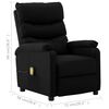 vidaXL Massage Recliner Black Faux Leather