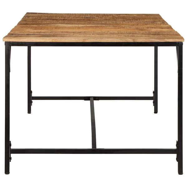 vidaXL Dining Table 78.7"x39.4"x29.5" Solid Wood Rough Mango