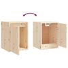 vidaXL TV Cabinet Set of 5 Natural Pine Solid Pinewood Various Sizes