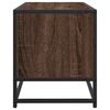 vidaXL TV Cabinet Brown Oak Engineered wood, Metal 31.5x13.6x15.7 in