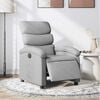 vidaXL Electric Recliner Chair Light grey Polyester, metal, wood Medium