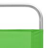 vidaXL Beach Chair Set of 2 Green Oxford fabric with PE coating, steel