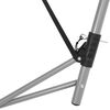 vidaXL Hammock Black Powder-coated steel Compact Foldable Hammock