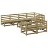 vidaXL Garden Sofa Set Natural Treated Pine Wood Large Modular