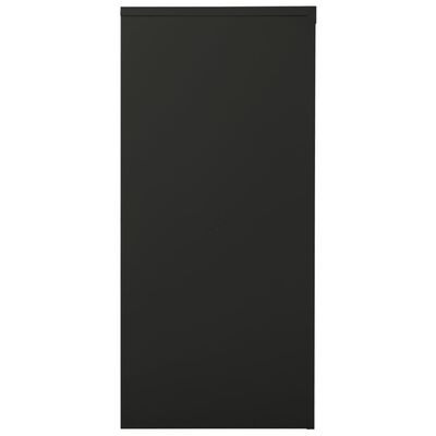 vidaXL Sliding Door Cabinet Anthracite 35.4"x15.7"x35.4" Steel