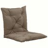 vidaXL Swing Chair Cushions 2 pcs Taupe 19.7" Fabric