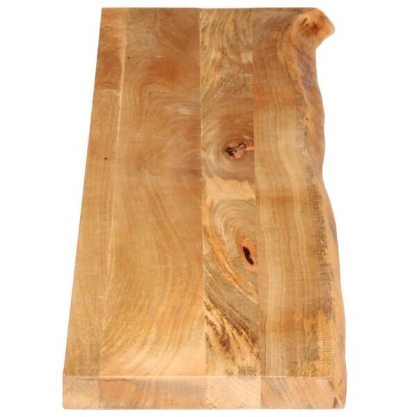 vidaXL Table Top Natural Solid Mango Wood 63x7.9x1.5 in