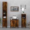 vidaXL Bathroom Furniture Set Smoked Oak Engineered wood, metal Standard