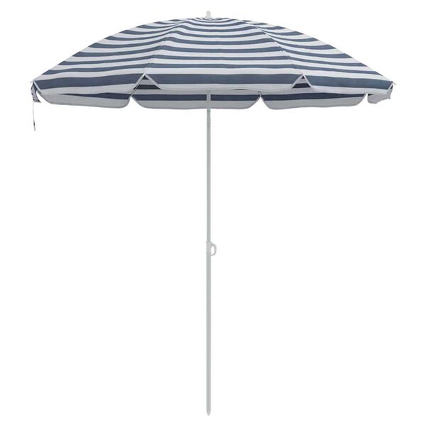 vidaXL Beach Parasol Blue 263 x 263 x 272 cm Polyester and Metal