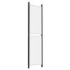 vidaXL 4-Panel Room Divider White 78.7"x78.7" Fabric