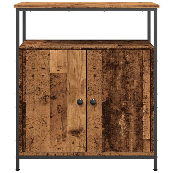 vidaXL Sideboard Old wood Engineered wood, steel Adjustable Feet