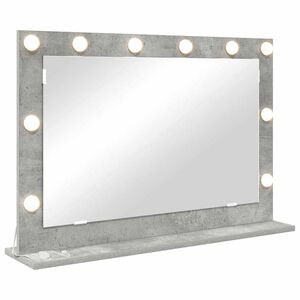 vidaXL Vanity Mirror with Mirror Concrete Grey 80 x 55 x 18 cm