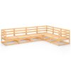 vidaXL Garden Lounge Set Natural Wood Solid Pinewood Large Modular