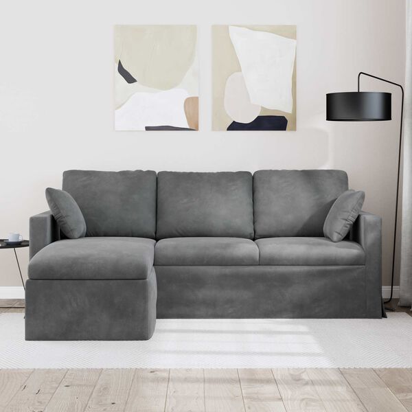 vidaXL Sofa Dark Grey