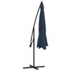 vidaXL Cantilever Garden Parasol Bold blue Polyester Large