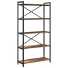 vidaXL Bookshelf Old wood 31.50 x 11.81 x 61.02 in Engineered Wood