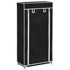 Fabric Shoe Cabinet with Cover 23" x 11" x 42" Black