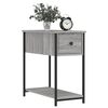 vidaXL Bedside Cabinet Set of 2 Grey Sonoma Engineered wood, iron