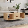 vidaXL Coffee Table Sonoma Oak Engineered Wood, Iron Medium Coffee Table