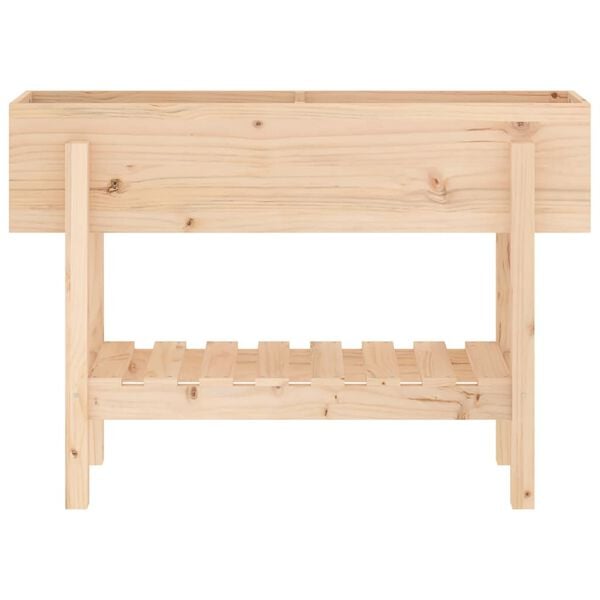 vidaXL Patio Raised Bed  101x30 x 27.2 " Solid Wood Pine