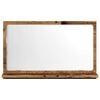 vidaXL Bathroom Mirror Cabinet Old wood Engineered wood, Glass Compact