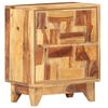 vidaXL Bedside Cabinet Acacia Wood Solid Acacia Wood 15.7x11.8x19.7 in